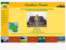 Tablet Screenshot of landhaus-baudis.de